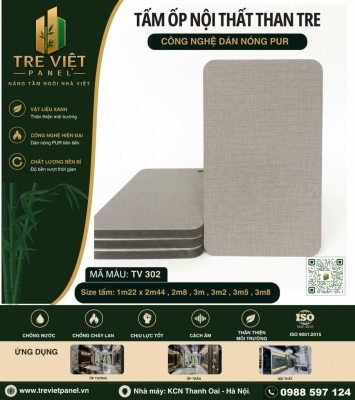 Tấm ốp tường than tre ốp tường