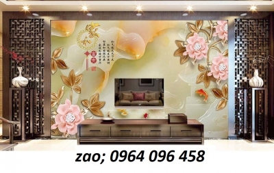 Mẫu tranh gạch 3d phòng khách đẹp - 799CP
