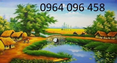 Tranh cảnh đồng quê - tranh gạch 3d ốp tường - TFCVV5