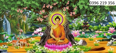 Tranh gạch men 3D Bồ Đề phong thủy