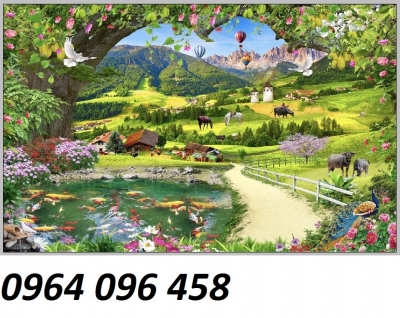 Tranh gạch 3d phong cảnh đẹp - CNBB75