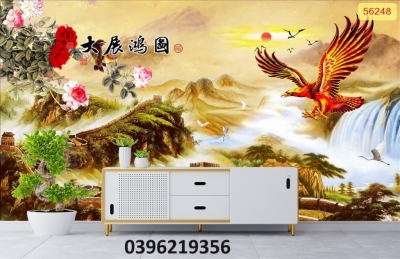 Tranh gạch men hổ 3D