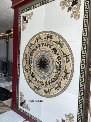 Sàn nhà ốp thảm gạch họa tiết