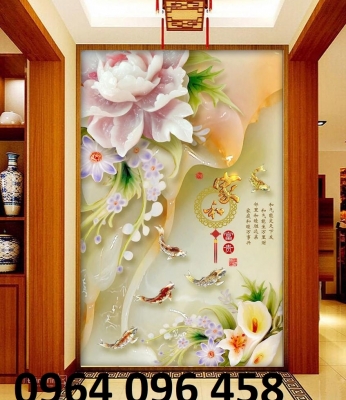 Tranh gạch 3d ốp tường cầu thang - QƯE53