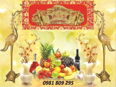 mẫu tranh phòng thờ- gạch tranh 3d