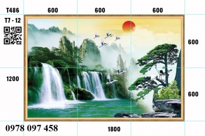 Tranh 3D - tranh gạch phong cảnh