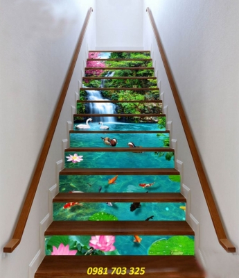Tranh 3D cầu thang