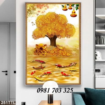 Gạch tranh tài lộc ốp tường