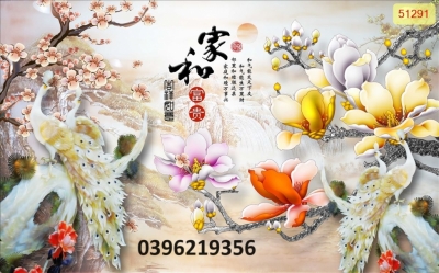 Tranh công phượng đẹp trang trí 3D
