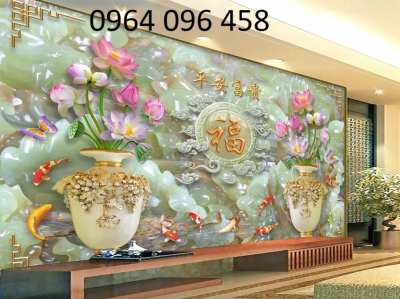 Tranh phong thủy 3d - tranh gạch 3d phong thủy - JNNN7