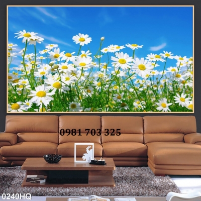 Gạch tranh vườn hoa 3D trang trí