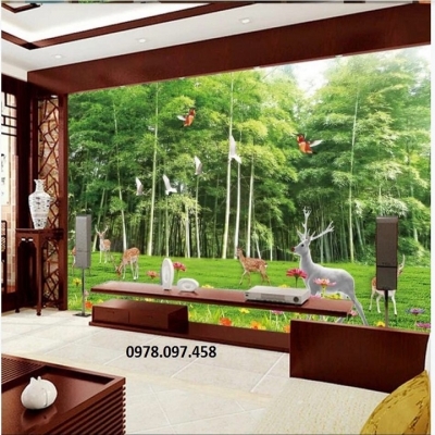 Tranh gạch phòng khách