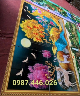 Ảnh thật tranh gạch men 3d HP98222