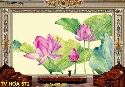 Tranh gạch 3d - tranh vườn hoa