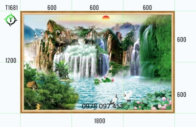 Tranh gạch men phong cảnh hữu tình