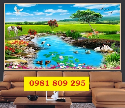 Tranh cảnh thiên nhiên , tranh gạch 3d ốp tường