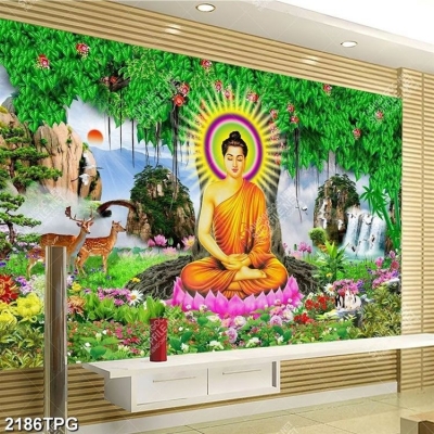 Gạch tranh 3d Phật giáo