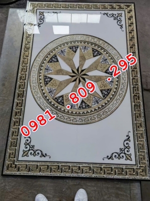 Thảm khắc kim , gạch thảm chữ nhật hoa văn