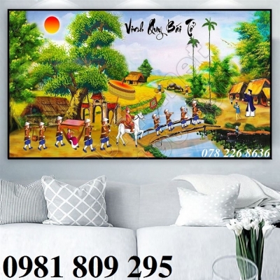 Gạch 3d làng quê ốp tường HP4998