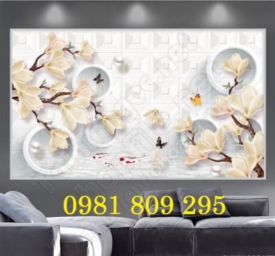 Gạch tranh tường 3d trang trí HO8967
