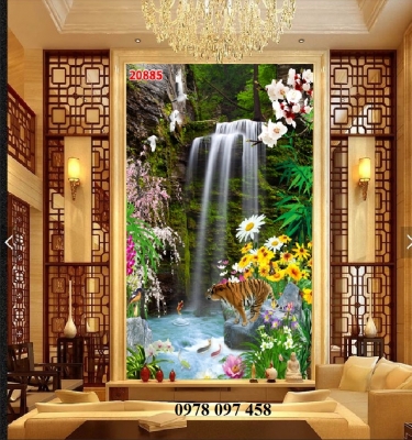 Trang trí phòng khách - tranh gạch men