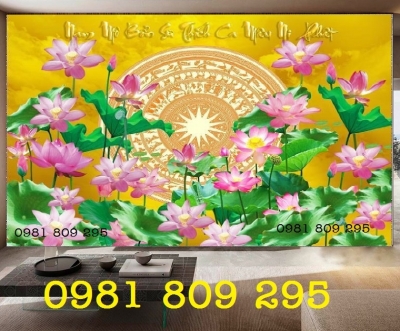 Mẫu gạch trang trí hoa sen