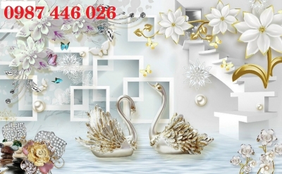 Tranh 3d gạch trang trí tranh tường đẹp HP9272