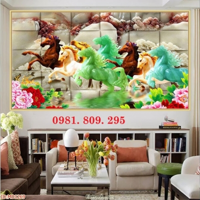 Gạch 3d ngựa , gạch tranh
