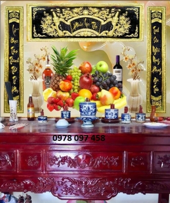 Gạch tranh 3D ốp phòng thờ
