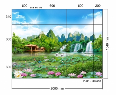 Tranh 3D - phong cảnh thiên nhiên giao hòa.