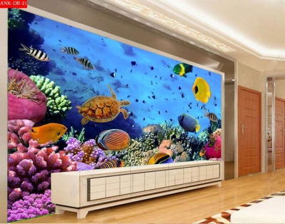 Tranh gạch 3d ốp bể bơi - VXDC55