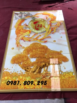 Tranh gạch men cây kim tiền