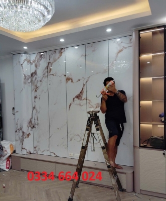 Ốp tường tấm than tre - Nhà máy Tre Việt