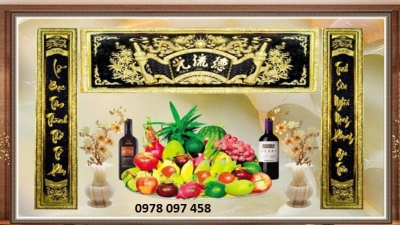 Tranh phòng thờ - tranh gạch 3d