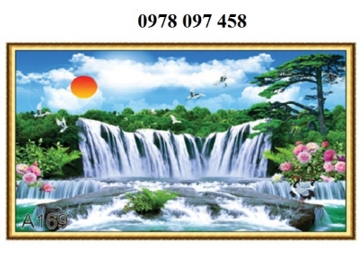 Tranh 3D - tranh gạch phong cảnh