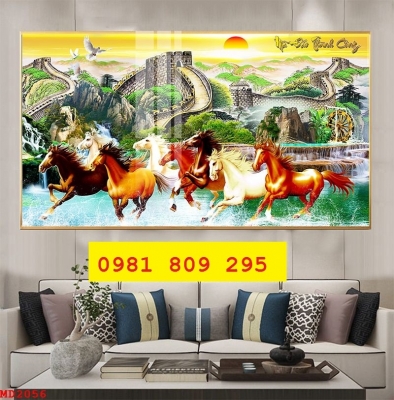 mẫu gạch tranh Mã Đáo Thành Công Đẹp Hút Tài Lộc