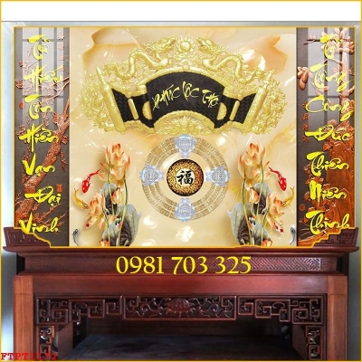 Tranh gạch ốp phòng thờ