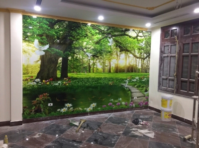 Tranh gạch 3d - gạch tranh 3d trang trí phòng khách - KDSX32