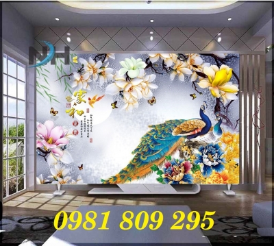 Tranh cao cấp -, tranh gạch chim công