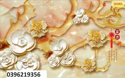 Tranh gạch men giả ngọc đẹp