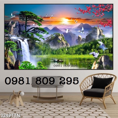 Tranh gạch men - tranh phong cảnh 3d
