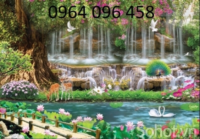 Tranh gạch 3d ốp tường phong cảnh đẹp - KDVC54