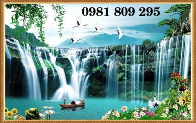 Tranh gạch men - tranh phong cảnh 3d