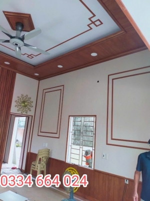 Ốp trần tường nhựa vân gỗ