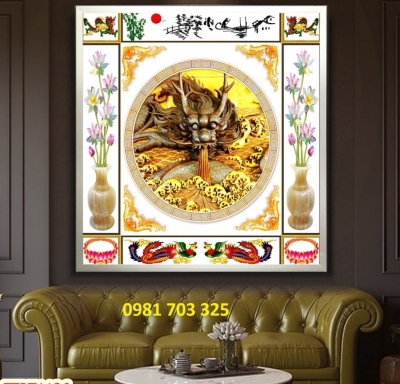 Tranh gạch-gạch tranh phòng thờ