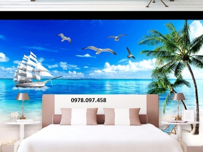 Gạch tranh ốp phòng ngủ