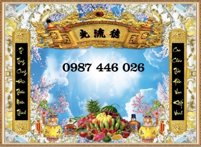 Gạch tranh ban thờ đẹp Hp272