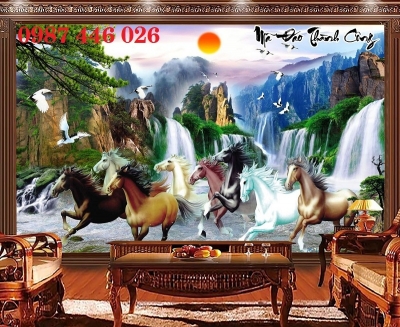 Gạch tranh mã đáo thành công HP9833