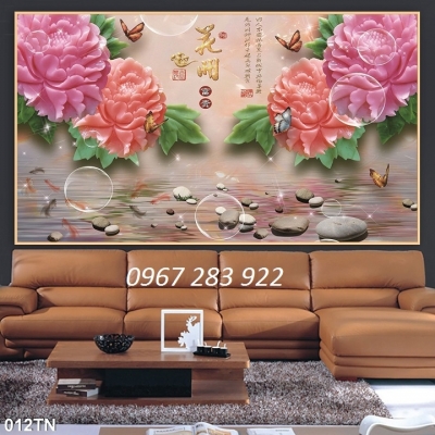 Tranh phòng khách họa tiết 3d đẹp