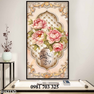 Tranh gạch men , tranh hoa 3D